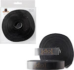 Volte-Tel Self-Adhesive Hook & Loop Tape Black 25mmx10m 1pcs 8323973