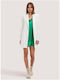 White long jacket with cross clasp