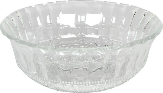 Keskor Servierschüssel Rund Glas Transparent mit Durchmesser 15cm
