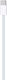 Apple Braided USB 2.0 Cable USB-C male - USB-C Λευκό 1m (MQKJ3ZM/A)