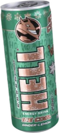 Hell Ice Cool Energy Drink Ginger Lemon με Ανθρακικό σε Κουτί 250ml