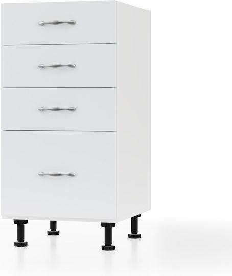 Modest Kitchen Floor Drawer Unit White 40x48x82pcs