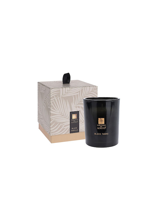 Zaros Αρωματικό Κερί σε Βάζο με Άρωμα Black Tabac 8x10εκ.