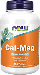 Now Foods Cal-Mag With B-Complex & Vitamin C 100 ταμπλέτες