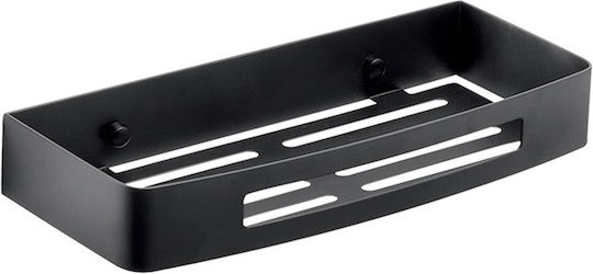 Gedy 241714 Стенен Рафт за баня Метален 30x12.8x4.5см Черна