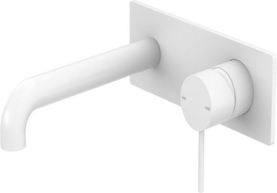Sparke Musa Built-in Mixer & Spout Set for for Bathroom Sink 1 Exit White