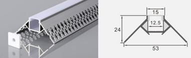 External Aluminum Profile for LED Strip for Drywall