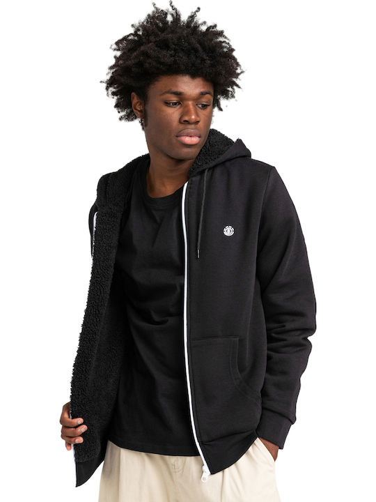 Bolton Cardigan With Hood Flint Black