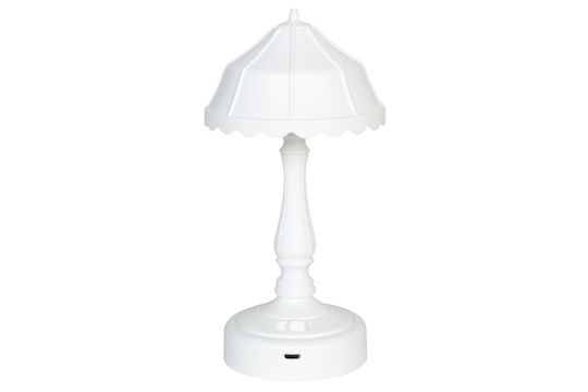 Keskor LED Детска Лампа Портатив Бял 9x9x18εκ.