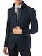 Men's Winter Suit Jacket Regular Fit Navy Blue