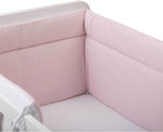 Bubaba Crib Bumpers Classic Inside Pink 40x190cm