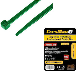 Cresman Δεματικά Καλωδίων Πλαστικά 250mmx4.8mm σε Πράσινο χρώμα (100τμχ) (07863) Cresman Δεματικά Καλωδίων Πλαστικά 250mmx4.8mm σε Πράσινο χρώμα (100τμχ) (07863)