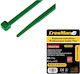 Cresman Plastic Cable Ties 250mmx4.8mm in Green Colour 100pcs 07863