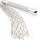 Naughty Toys Peitsche Fetisch Metallic Peitsche mit Ketten & Diamanten 44cm