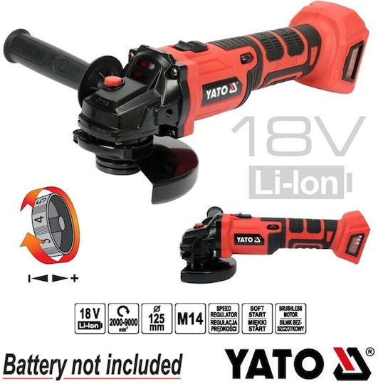 Yato YT-828291 Ъглошлайф 125мм На батерия
