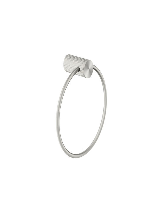 Sparke Miratto 08 Single Wall-Mounted Bathroom Ring Brushed Nickel