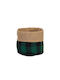 Nef-Nef Homeware Bread Basket Fabric Green 20x15x7cm