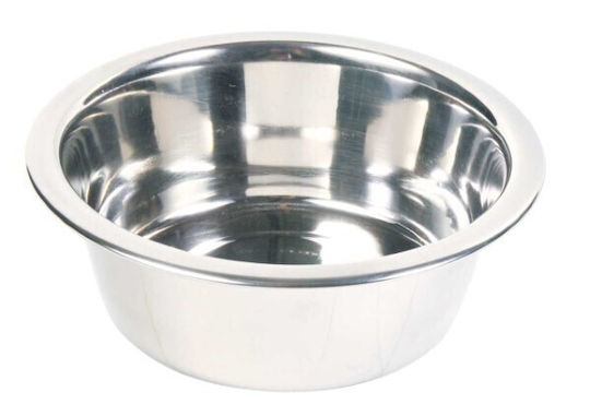 Trixie Edelstahl Schalen Futter & Wasser für Hund & Katze 750ml 15cm in Silber Farbe