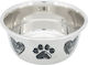 Trixie Edelstahl Schalen Futter & Wasser für Hund auf Basis von 1lt 15cm in Silber Farbe