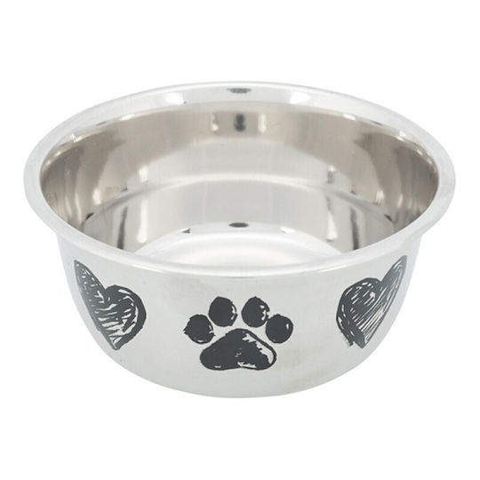 Trixie Bol Oțel Inoxidabil Pentru Mâncare Și Apă Pentru Câine 1lt 15cm