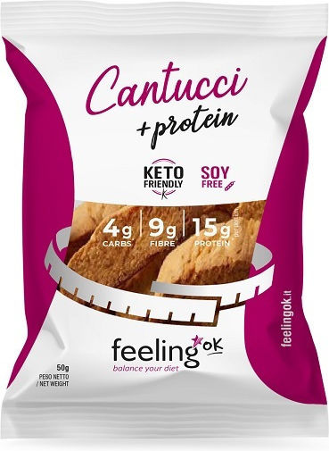 FeelingOk Crostini Almond Protein Almond bites 50gr