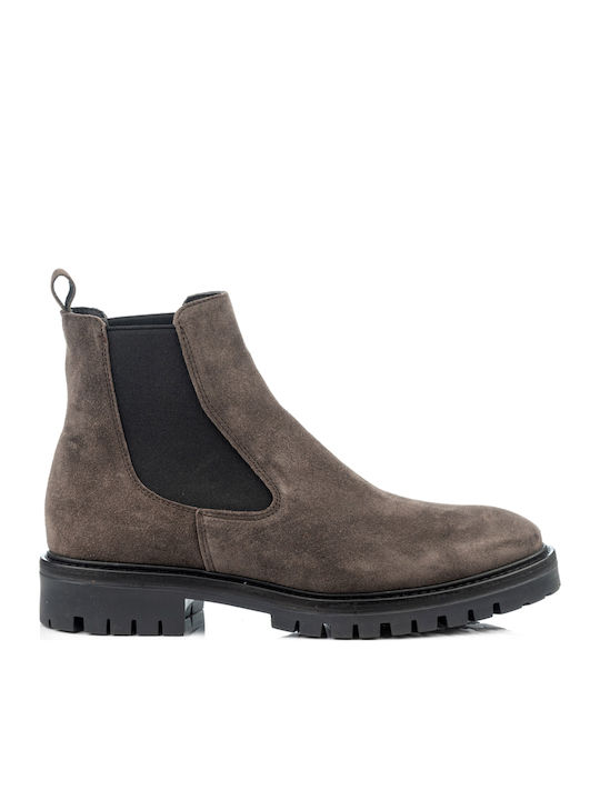 Alpe Suede Γυναικεία Chelsea Μποτάκια Γκρι