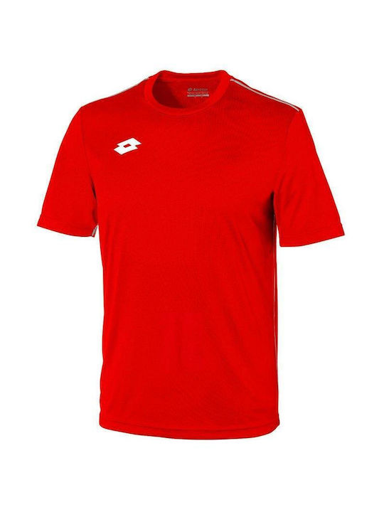 Lotto Αθλητικό Ανδρικό T-shirt Κόκκινο Μονόχρωμο