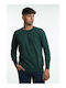 Bellissimo Men's Long Sleeve Sweater Green