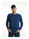 Bellissimo Men's Long Sleeve Sweater Blue