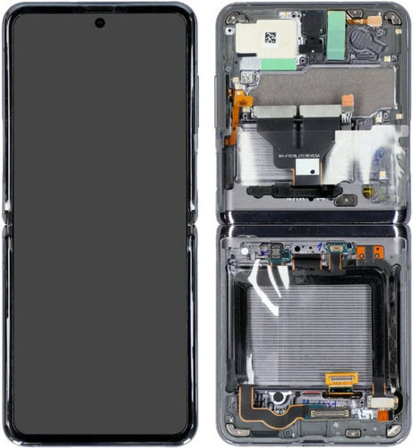 Samsung Οθόνη με Μηχανισμό Αφής για Galaxy Z Flip (Mystic Grey)