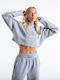 Women's Sweatshirt with Hood Boxraw Johnson - Grey