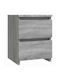 Wooden Bedside Tables 2pcs Gray 30x30x40cm