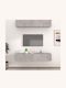Wohnzimmer TV-Einheit Gray L80xB30xH30cm