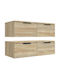 Cabinets Wall Beige 2pcs 68x30x20cm