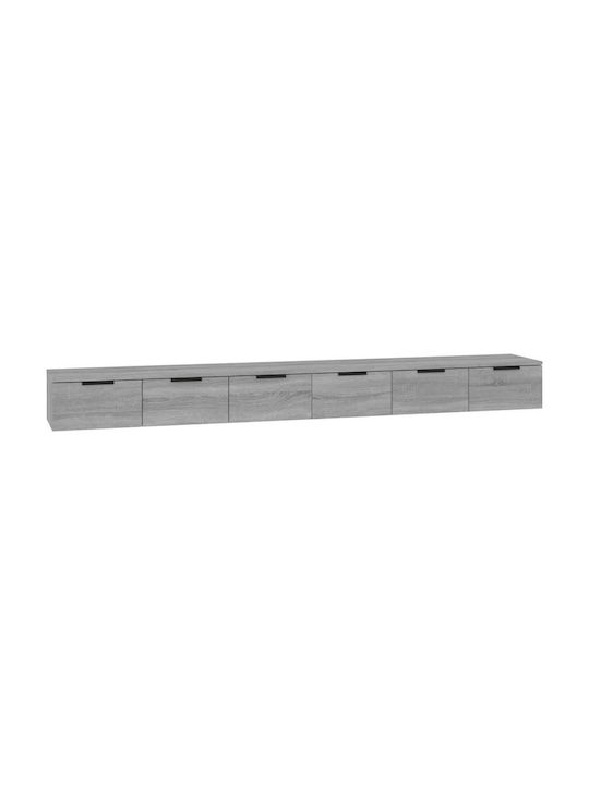 Cabinets Wall Gray 2pcs 102x30x20cm