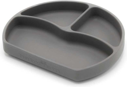 Baby Jem Kinderteller aus Silikon Gray