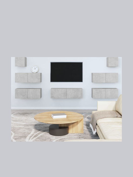 Wohnzimmer TV-Einheit Gray L100xB30xH30cm