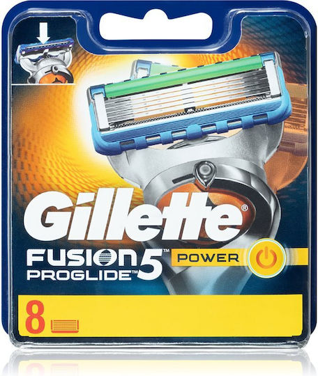 Gillette Fusion5 Proglide Power Ανταλλακτικές Λεπίδες 8τμχ