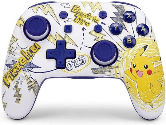 PowerA Nano Enhanced Wireless Gamepad for Switch Pokemon Pikachu School Days