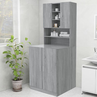 vidaXL Laundry Bathroom Cabinet L70.5xD25.5xH90cm Sonoma