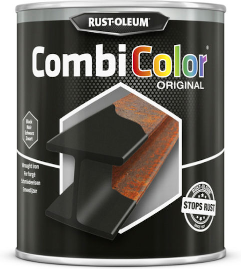 Rust-Oleum Χρώμα Αντισκωριακό Combicolor Wrought 0.75lt Μαύρο