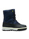 Kids Snow Boots with Laces Blue