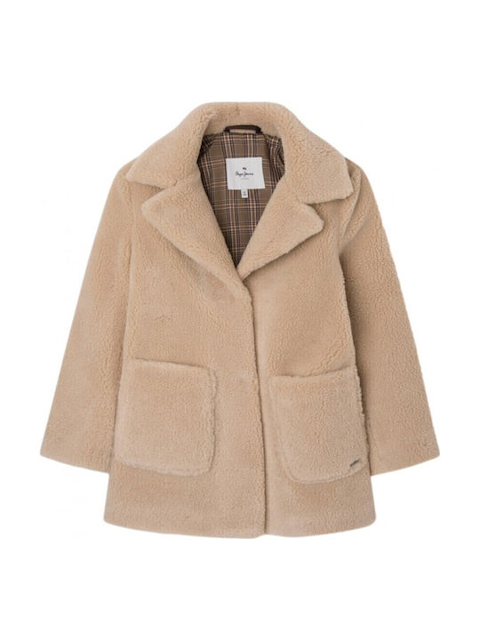 Aime Kids Long Beige Fur