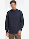 Long-sleeved Cotton Shirt Indigo