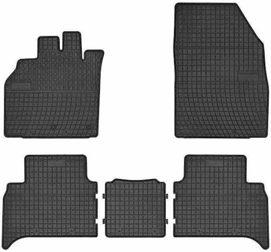Frogum Σετ Μπροστινά και Πίσω Πατάκια 5τμχ για Renault Scenic 2009-2016 Μαύρα