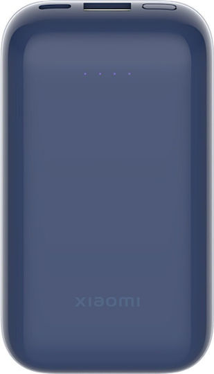 Xiaomi Pocket Edition Pro Power Bank 10000mAh 33W с USB-A порт и USB-C порт Син