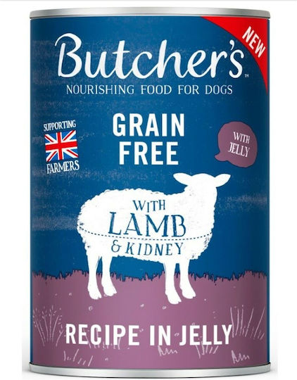 Butcher's Pet Care Original Recipe Wet Food Dogs in Cans with Lamb Gluten-Free 400gr