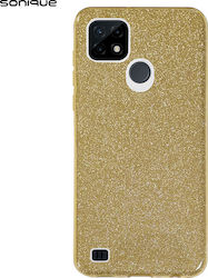 Sonique Shiny Umschlag Rückseite Silikon / Kunststoff Gold (Realme C21)