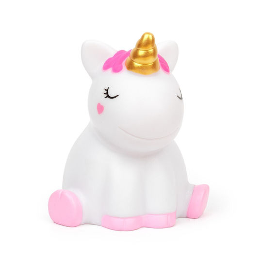 Legami Milano Детско Декоративно Осветление Unicorn с Промяна на Цветовете Бял 10.4x9.6x11.5εκ.
