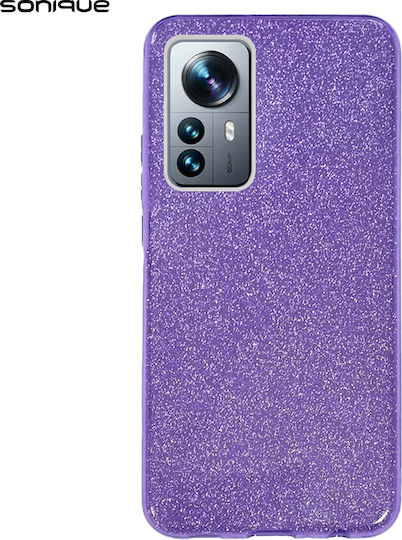 Sonique Shiny Umschlag Rückseite Silikon Lila (Xiaomi 12 Pro)
